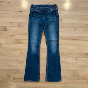 Silver Jeans Co women’s size 26/33 Suki mid boot jeans Fluid demin